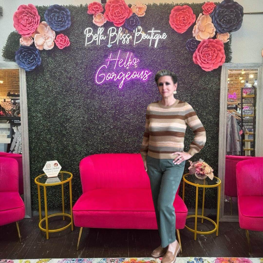 Liverpool Multi-Stripe Crew Neck Sweater-clothing,Crew Neck,Jasper Multi-Stripe,Multi-Stripe,Sale,stripe,Sweater,Sweaters,Top,Tops,Women,women's-[option4]-[option5]-[option6]-Bella Bliss Boutique in Texas