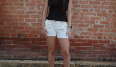 Liverpool Soft White Trouser Shorts-Bottoms,clothing,Pleated,shorts,Soft White,Trouser Shorts,Women,women's-2/26-[option4]-[option5]-[option6]-Bella Bliss Boutique in Texas