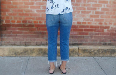 Liverpool Square Neck Woven Top-clothing,Flutter Sleeve,Indigo Rose,Square Neck,Square Neckline,Top,Tops,Women,women's,Woven Top-[option4]-[option5]-[option6]-Bella Bliss Boutique in Texas