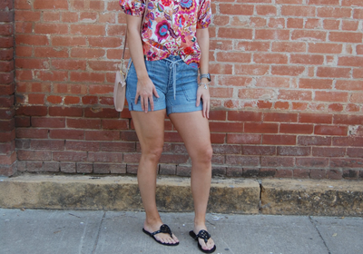 Liverpool The Rascal Cuff Hem Shorts-Bottoms,Boylston,clothing,Cuff,Cuffed,Cuffed Hem,Cuffed Shorts,Porkchop Pockets,Pull-On,Rascal,Tie Waist,Tie Waist Shorts,Women,women's-2/26-[option4]-[option5]-[option6]-Bella Bliss Boutique in Texas