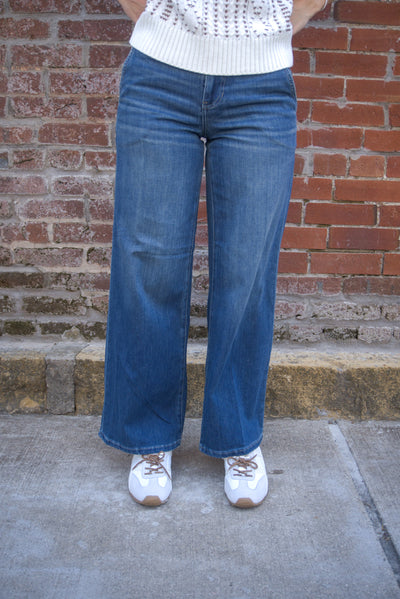 Liverpool The Weekender Wide Leg Jeans-Bottoms,clothing,denim,Jeans,Medium Wash,Mid Rise,Relaxed,Relaxed Fit,Stretch Denim,Walnut Creek,Wide Leg,Wide Waistband,Women,women's-[option4]-[option5]-[option6]-Bella Bliss Boutique in Texas