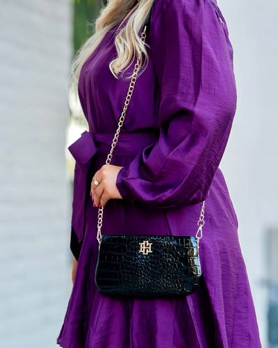 Livi Crossbody-Animal Print,Black,Chain Detail,Crossbody,Handbags,patent,purses & bags,Purses & Wallets,women's-[option4]-[option5]-[option6]-Bella Bliss Boutique in Texas