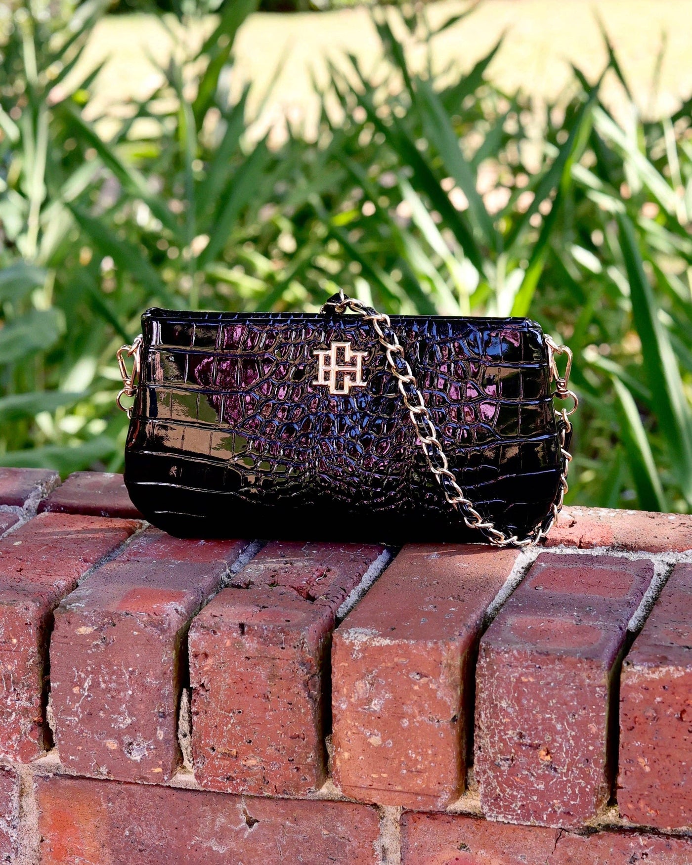 Livi Crossbody-Animal Print,Black,Chain Detail,Crossbody,Handbags,patent,purses & bags,Purses & Wallets,women's-[option4]-[option5]-[option6]-Bella Bliss Boutique in Texas