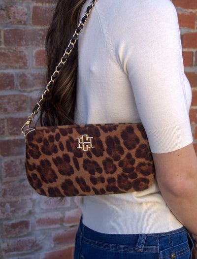 Livi Crossbody Spotted Saddle-Adjustable Straps,Animal Print,Caroline Hill,Clutch Purse,Detachable Straps,Gold Accents,Handbags,Purse,purses & bags,Purses & Wallets,women's-[option4]-[option5]-[option6]-Bella Bliss Boutique in Texas