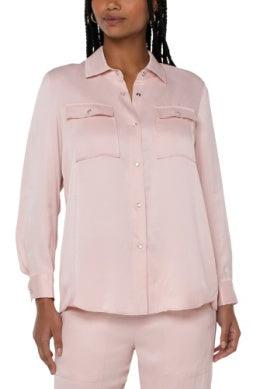 Longline Shacket-Ballet Pink, clothing, Pearl Buttons, Top, Tops, Women, women's-XS-[option4]-[option5]-[option6]-Bella Bliss Boutique in Texas