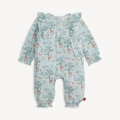Magnetic Me Love You Deerly Romper-Children & Tweens,children's,Childrens/Tween,Elastic Cuffs,Infant to 6,Jumpsuits & Rompers,Magnetic,Magnetic me,Rompers,Ruffle Detail,Ruffle Trim-[option4]-[option5]-[option6]-Bella Bliss Boutique in Texas