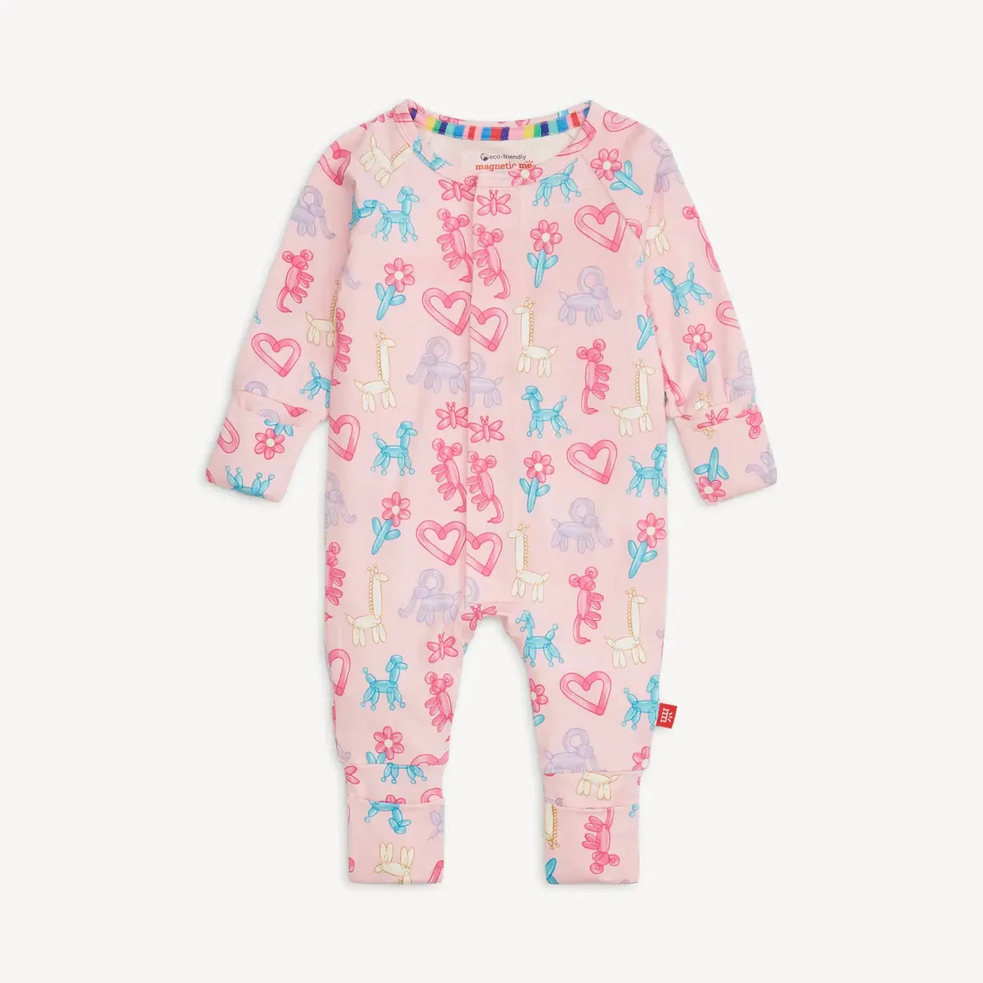 Magnetic Me Party Animal Convertible Coverall-Button Front,Children & Tweens,children's,Childrens/Tween,Glow in the Dark,Infant to 6,Jumpsuits & Rompers,Magnetic,Magnetic me,Rompers-[option4]-[option5]-[option6]-Bella Bliss Boutique in Texas