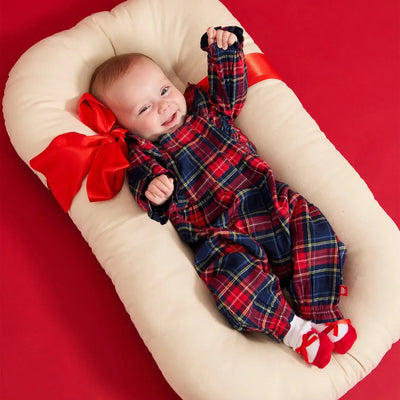 Magnetic Me Plaid Ruffle Romper-Children & Tweens,children's,Childrens/Tween,Christmas Romper,holiday,Infant to 6,Jumpsuits & Rompers,Magnetic me,plaid,Ruffle Detail-[option4]-[option5]-[option6]-Bella Bliss Boutique in Texas