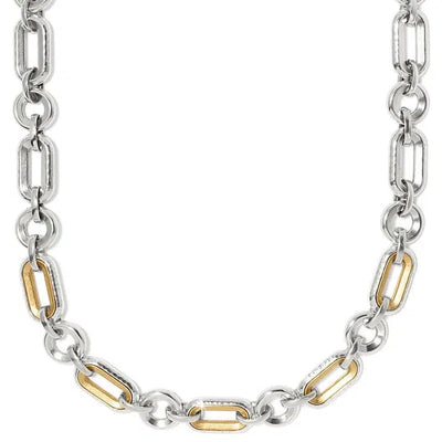 Medici Link Two Tone Necklace-Brighton, Jewelry, Link, Medici, Medici Link, necklace, necklaces, Two Tone-[option4]-[option5]-[option6]-Bella Bliss Boutique in Texas