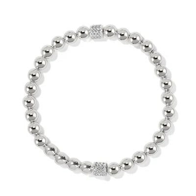 Meridian Petite Beaded Stretch Bracelet-Beaded,Bracelet,Bracelets,Crystal,Meridian,Meridian Petite,Stretch Bracelet-Silver-[option4]-[option5]-[option6]-Bella Bliss Boutique in Texas