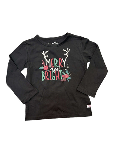 Merry & Bright Graphic Tee-Children & Tweens,children's,Christmas,clothing,Infant to 6,Long Sleeve,Merry & Bright,Sale,T-Shirt,Top,Tops-[option4]-[option5]-[option6]-Bella Bliss Boutique in Texas