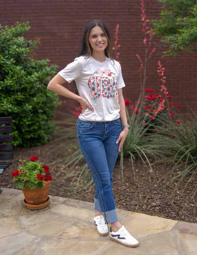 Mid Rise Cuffed Straight Jeans-Bottoms,clothing,Cuffed Jeans,Dark Wash,denim,Jeans,Mid Rise,Scissor Cut,Straight Jeans,Women,women's-[option4]-[option5]-[option6]-Bella Bliss Boutique in Texas