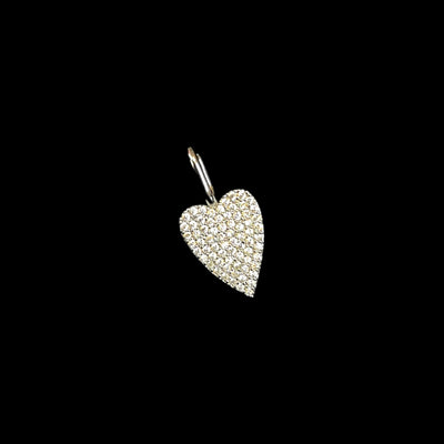 Mini Moody Heart Charm-Charm, Charms, Crystals, heart, Jewelry, Mini Moody Heart, Moody Heart, Onyx, Pink-Clear/Silver-[option4]-[option5]-[option6]-Bella Bliss Boutique in Texas