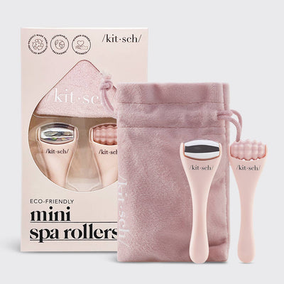 Mini Spa Rollers 2pc Set-gift,Gifts,Gifts for Her,Kitsch,Skincare,Spa,Stocking Stuffer,Women,women's-[option4]-[option5]-[option6]-Bella Bliss Boutique in Texas