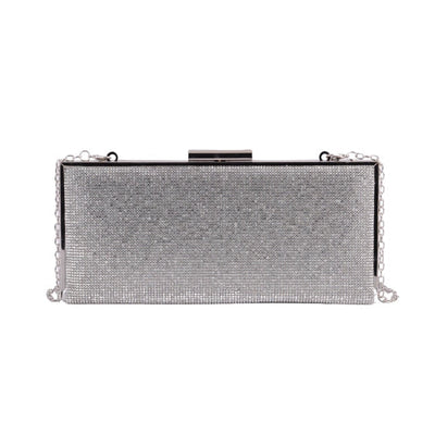 Minimal Long Thin Clutch-Accessories, Black, Clutch, Handbags, Purse, Purses & Wallets, Silver, Women, women's-Silver-[option4]-[option5]-[option6]-Bella Bliss Boutique in Texas