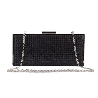 Minimal Long Thin Clutch-Accessories, Black, Clutch, Handbags, Purse, Purses & Wallets, Silver, Women, women's-[option4]-[option5]-[option6]-Bella Bliss Boutique in Texas