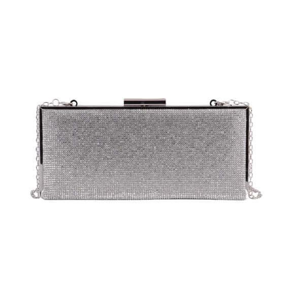Minimal Long Thin Clutch-Accessories,Black,Clutch,Handbags,Purse,Purses & Wallets,Silver,Women,women's-[option4]-[option5]-[option6]-Bella Bliss Boutique in Texas