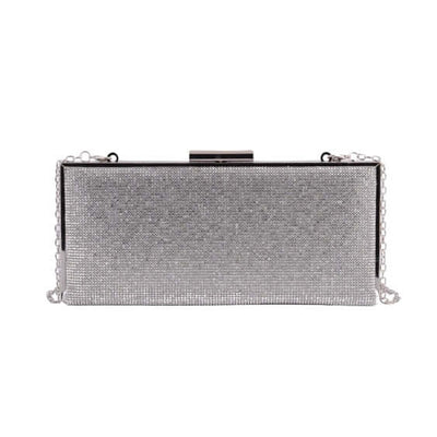 Minimal Long Thin Clutch-Accessories,Black,Clutch,Handbags,Purse,Purses & Wallets,Silver,Women,women's-[option4]-[option5]-[option6]-Bella Bliss Boutique in Texas