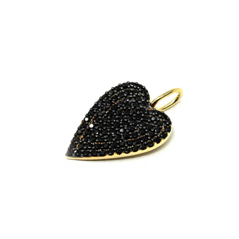 Moody Heart Charm-Charm, Charms, Crystal, Crystals, heart, Jewelry, Moody Heart, Onyx, Pink-Onyx/Gold-[option4]-[option5]-[option6]-Bella Bliss Boutique in Texas