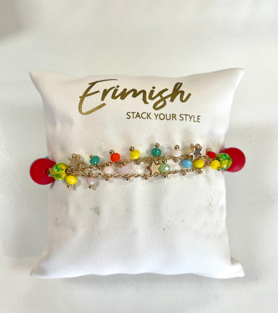 Multicolor Star Chain Strand-Bracelets,Erimish,Jewelry,Multicolor,One Size,Stackable,Stretch,Women-[option4]-[option5]-[option6]-Bella Bliss Boutique in Texas
