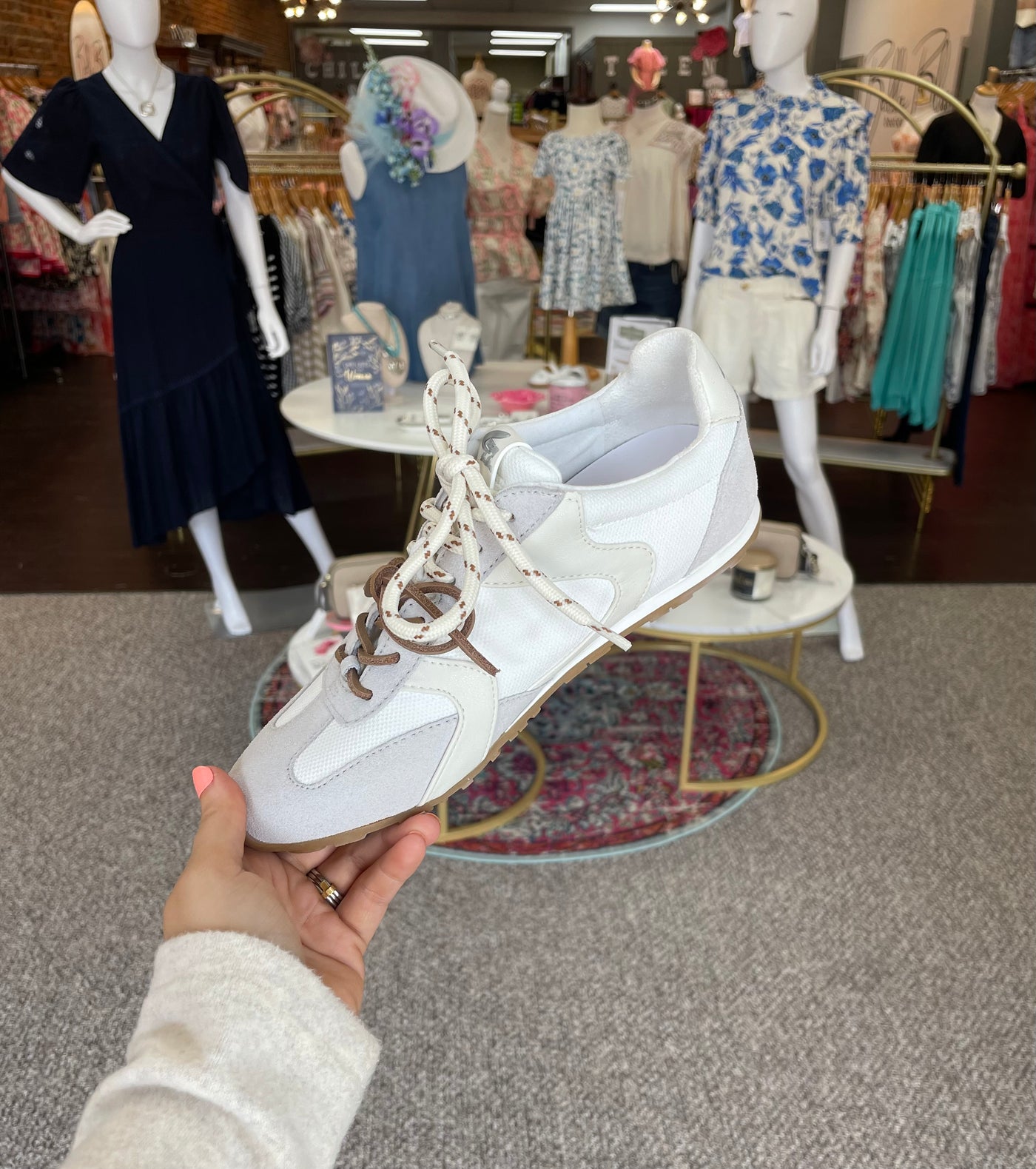 Nash Lace Up Sneaker-chestnut,Lace Up,Nash,Shoes,Sneakers,White,women's-[option4]-[option5]-[option6]-Bella Bliss Boutique in Texas