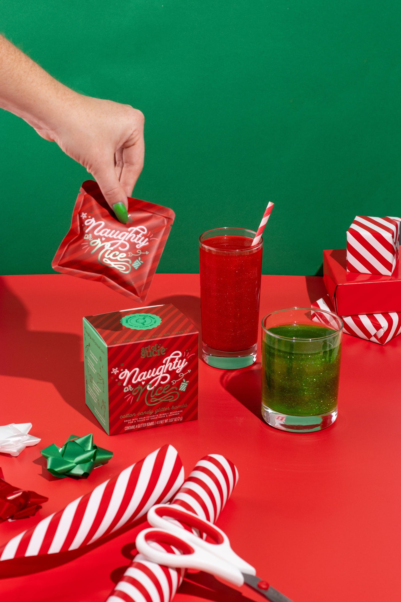 Naughty or Nice Holiday Glitter Bomb Set-Christmas,Drink Mixes,gift,Gifts,Gifts for Her,Gifts for Him,glitter bomb,holiday-[option4]-[option5]-[option6]-Bella Bliss Boutique in Texas