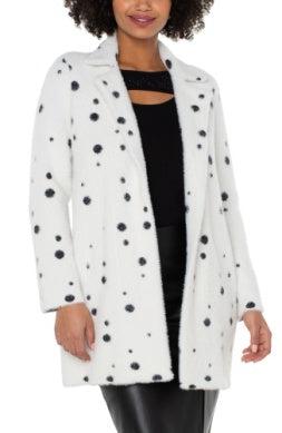 Open Front Coatigan-Black & White, Black & White Mixed Plaid, Black & White Painted Dots, clothing, Coatigan, Coats & Jackets, Outerwear, Top, Tops, Women, women's-[option4]-[option5]-[option6]-Bella Bliss Boutique in Texas