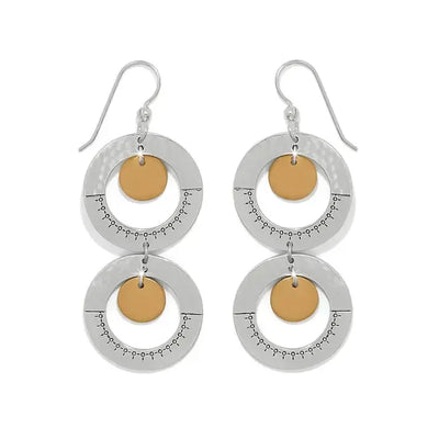 Palm Canyon Two Tone French Wire Earrings-Brighton,French Wire Earrings,Two Tone-[option4]-[option5]-[option6]-Bella Bliss Boutique in Texas