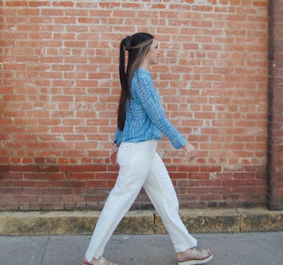 Patch Pocket Wide Leg Pants-Bottoms,clothing,Flared Bottom,Patch Pockets,Utility,Whipped Cream,Wide Leg,Women,women's-[option4]-[option5]-[option6]-Bella Bliss Boutique in Texas