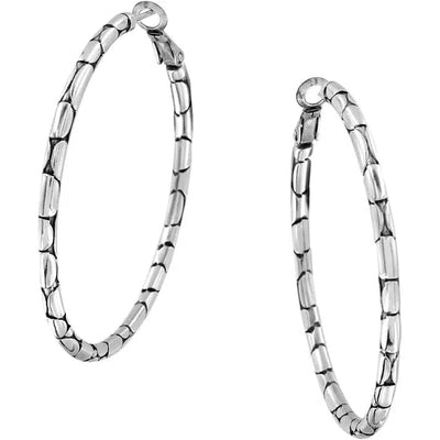 Pebble Large Hoop Earrings-Brighton, Earring, Earrings, Jewelry, Leverback Earrings, Pebble-[option4]-[option5]-[option6]-Bella Bliss Boutique in Texas