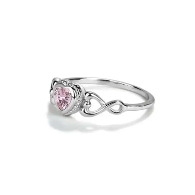Pink Heart Ring-Children & Tweens,children's,heart,Infant to 6,Jewelry,Pink Heart,rings,Sterling Silver,Tweens 7-14-[option4]-[option5]-[option6]-Bella Bliss Boutique in Texas