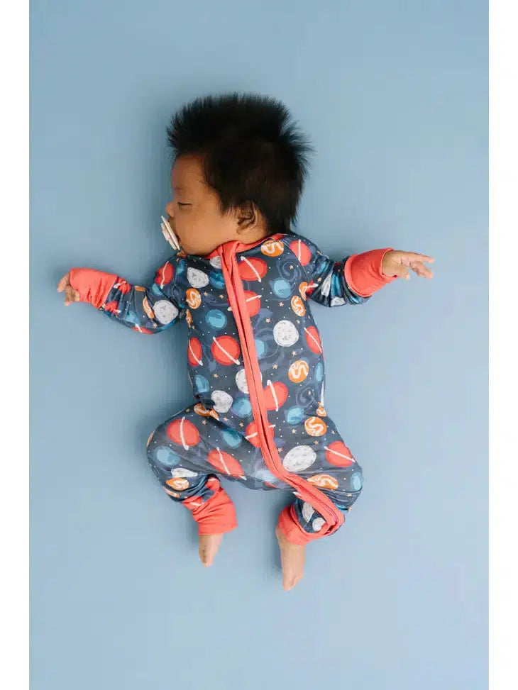 Planet Party Bamboo Sleeper-Bamboo, Children & Tweens, children's, clothing, Infant to 6, Jumpsuits & Rompers, Planet Party, romper, Rompers, Sleeper, sleeper with footie-0/3M-[option4]-[option5]-[option6]-Bella Bliss Boutique in Texas