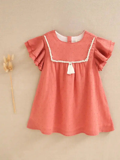 Plumeti Dress-Children & Tweens,children's,clothing,coral,dress,dresses,Infant to 6,Tween 7-14,Tweens 7-14-[option4]-[option5]-[option6]-Bella Bliss Boutique in Texas