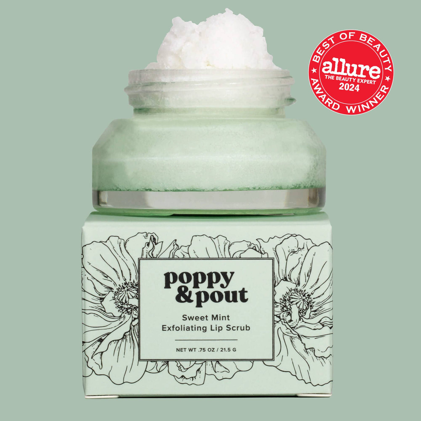 Poppy & Pout Sweet Mint Lip Scrub-Chidren & Tween,Children & Tween,Children & Tweens,gift,Gifts,Gifts for Her,lip care,Spa,Teacher Gifts-[option4]-[option5]-[option6]-Bella Bliss Boutique in Texas