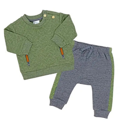 Quilted Jogger Set-Blue, Bottoms, Children & Tweens, children's, clothing, French Terry, green, Infant to 6, Jogger SEt, Oatmeal, Outfit, Quilted, Top, Tops-[option4]-[option5]-[option6]-Bella Bliss Boutique in Texas