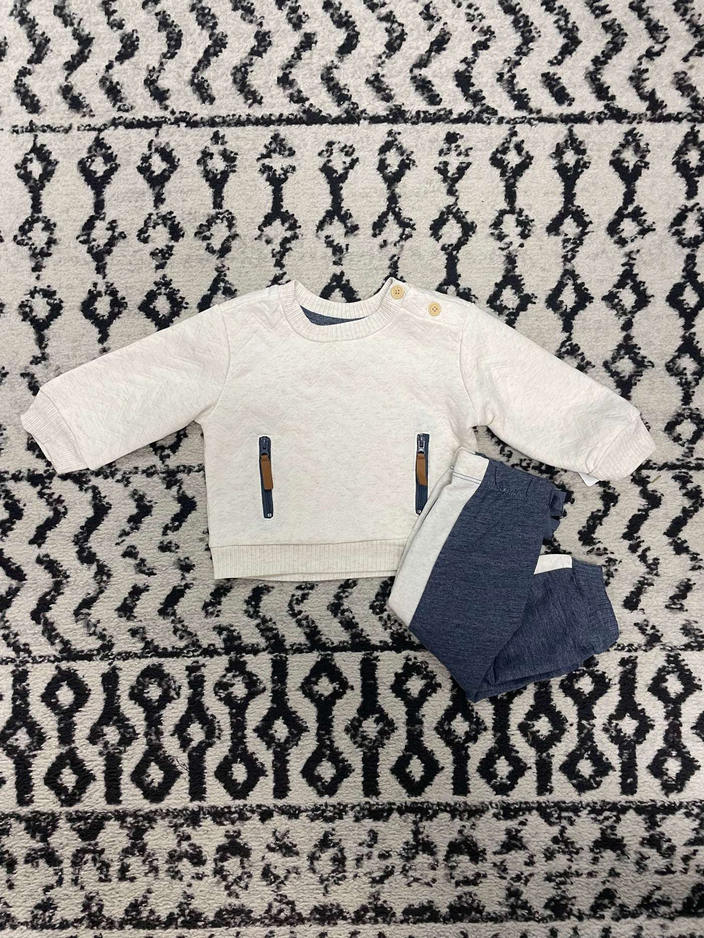 Quilted Jogger Set-Blue,Bottoms,Children & Tweens,children's,clothing,French Terry,green,Infant to 6,Jogger SEt,Oatmeal,Outfit,Quilted,Top,Tops-[option4]-[option5]-[option6]-Bella Bliss Boutique in Texas