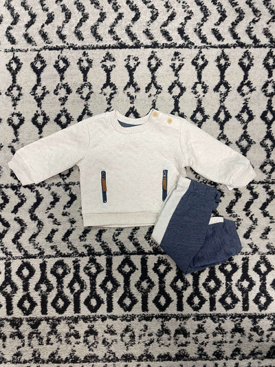 Quilted Jogger Set-Blue,Bottoms,Children & Tweens,children's,clothing,French Terry,green,Infant to 6,Jogger SEt,Oatmeal,Outfit,Quilted,Top,Tops-[option4]-[option5]-[option6]-Bella Bliss Boutique in Texas