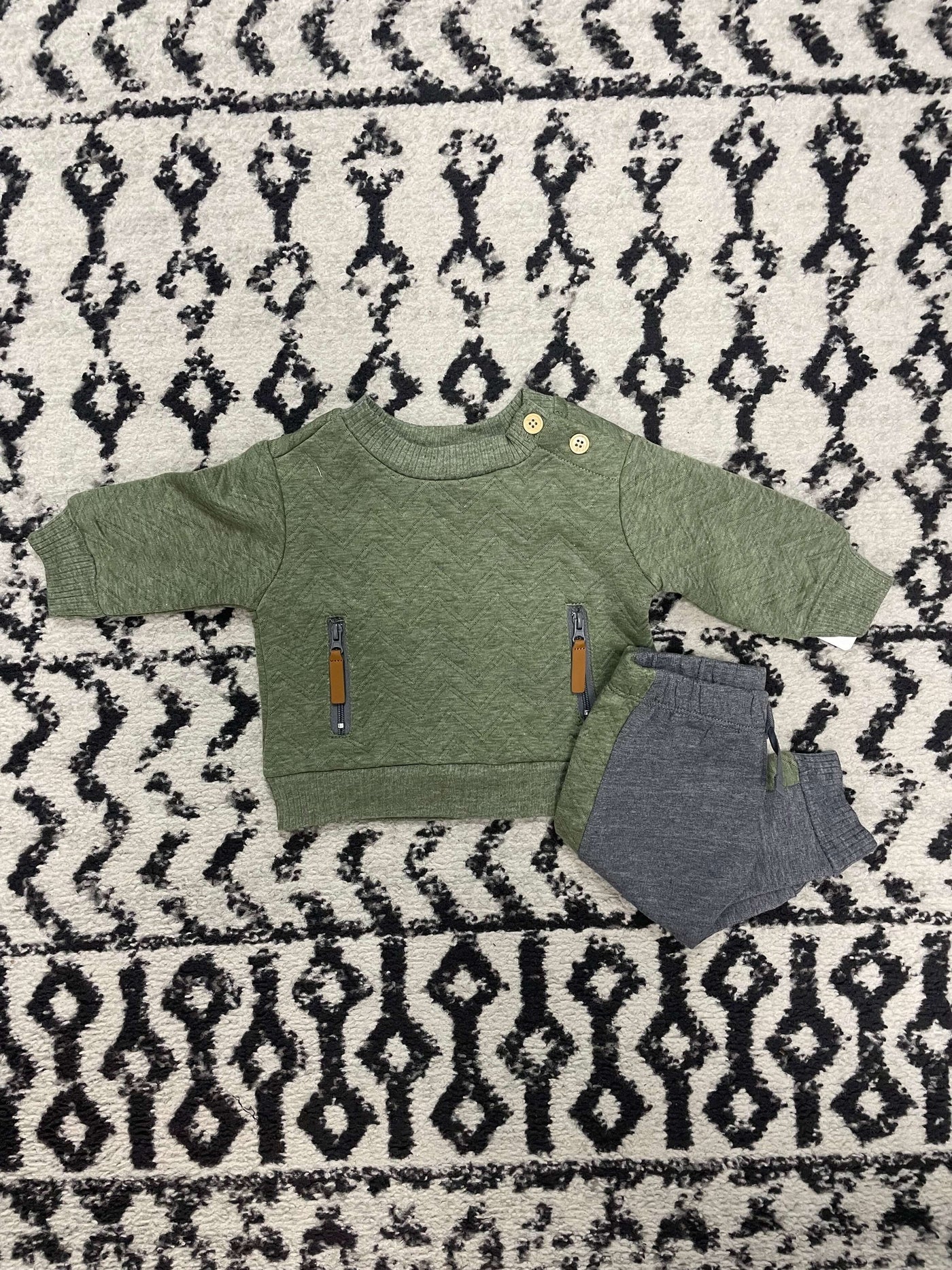 Quilted Jogger Set-Blue,Bottoms,Children & Tweens,children's,clothing,French Terry,green,Infant to 6,Jogger SEt,Oatmeal,Outfit,Quilted,Top,Tops-[option4]-[option5]-[option6]-Bella Bliss Boutique in Texas