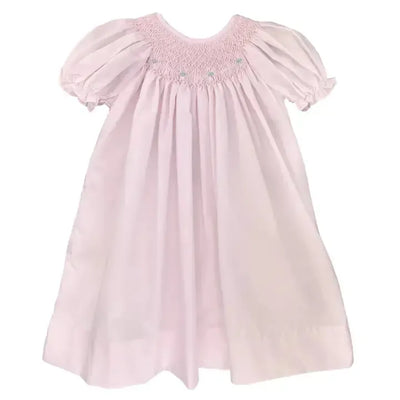 Raglan Embroidered Dress-Bonnet,Bonnet Included,Children & Tweens,children's,clothing,dress,dresses,Hand Smocked,Infant to 6,little girls dresses,Pink,Raglan Embroidery,smocked,smocked Detail,Smocking,Smocking Detail-[option4]-[option5]-[option6]-Bella Bliss Boutique in Texas