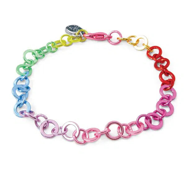 Rainbow Chain Bracelet-Bracelet, Bracelets, Chain Bracelet, Children & Tweens, Jewelry, Rainbow-[option4]-[option5]-[option6]-Bella Bliss Boutique in Texas