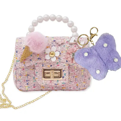 Rainbow Mini Crossbody-Children & Tweens,children's,Cross Body,Crossbody,Handbags,Mini Crossbody,Mini Purse,Pearl Handle,Plush Keychain,Purse,purses & bags,Purses & Wallets,Rainbow,Tiny Mini Crossbody-[option4]-[option5]-[option6]-Bella Bliss Boutique in Texas