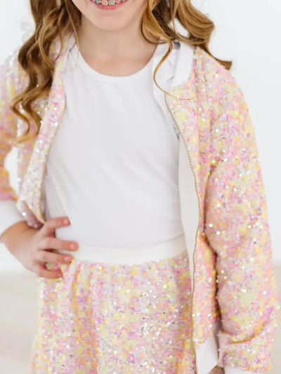 Rainbow Sequin Jacket-Children & Tweens,children's,clothing,Coats & Jackets,Infant to 6,jacket,Jackets,Outerwear,Rainbow Sequin,Sequin,Sequin Jacket,Tween 7-14,Tweens 7-14-[option4]-[option5]-[option6]-Bella Bliss Boutique in Texas