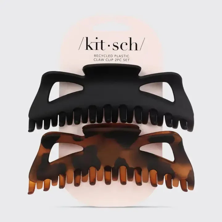 Recycled Plastic Jumbo Classic Claw Clips-Accessories,Black,Claw Clips,Hair Accessories,Jumbo Claw Clips,Recycled Plastic,Tortoise-[option4]-[option5]-[option6]-Bella Bliss Boutique in Texas