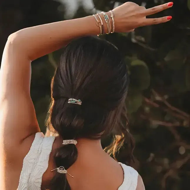 Reflect Hair Tie Bracelets-Accessories,children's Accessories,Earthy Neutrals,Gold Accents,Hair Accessories,Hair Elastics,Hair Tie Bracelets,Hair Ties,Reflect,Soothing Greens,Tween Accessories-[option4]-[option5]-[option6]-Bella Bliss Boutique in Texas