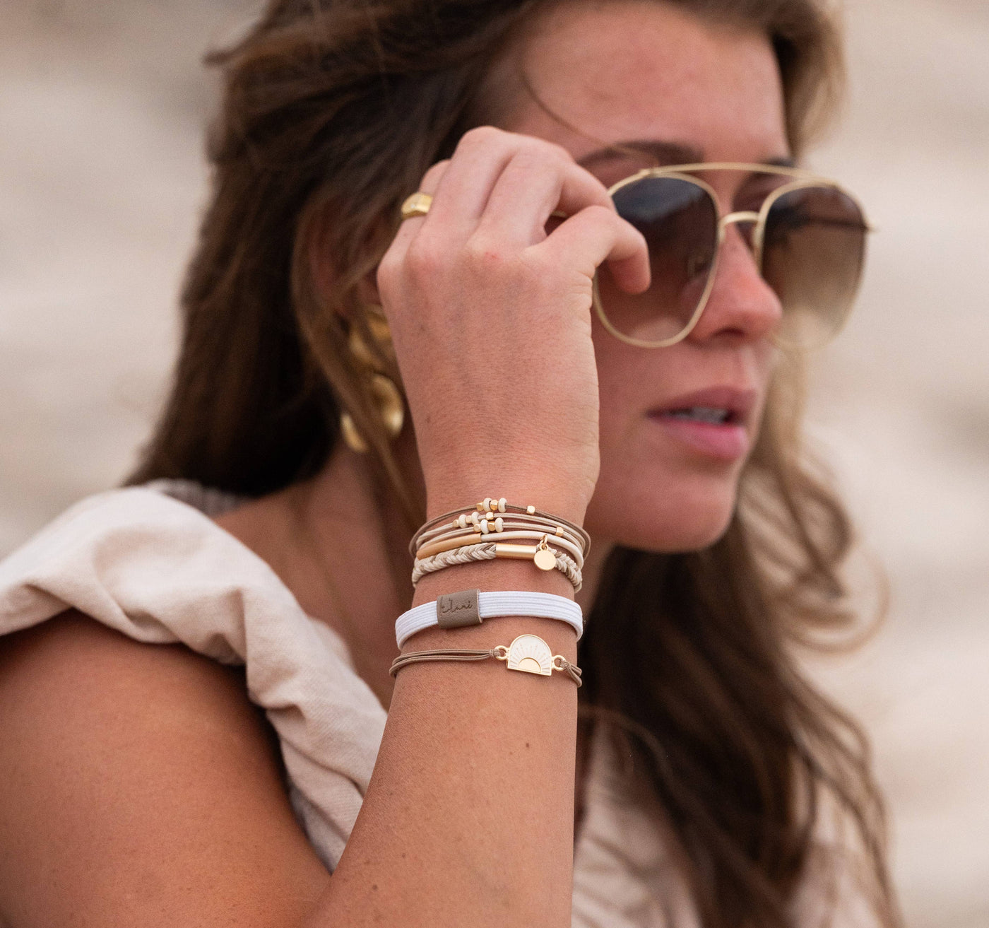 Rise Hair Tie Bracelets-clothing,K'Lani,Stretch,Stretch Bracelet,Women,women's-Small-[option4]-[option5]-[option6]-Bella Bliss Boutique in Texas