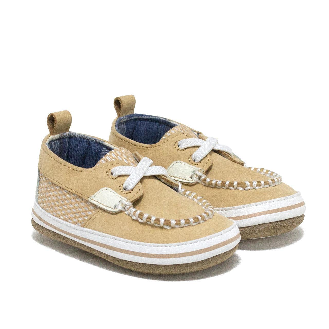 Robeez Skipper First Kicks-children's,Childrens/Tween,Infant to 6,navy,Shoes,Skipper,Tan-[option4]-[option5]-[option6]-Bella Bliss Boutique in Texas