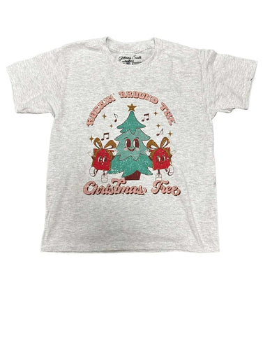 Rock Around the Christmas Tree Tee-Children & Tweens,Christmas,christmas tee,Christmas Tree,clothing,Sale,T-Shirt,Top,Tops,Tweens 7-14-8-[option4]-[option5]-[option6]-Bella Bliss Boutique in Texas