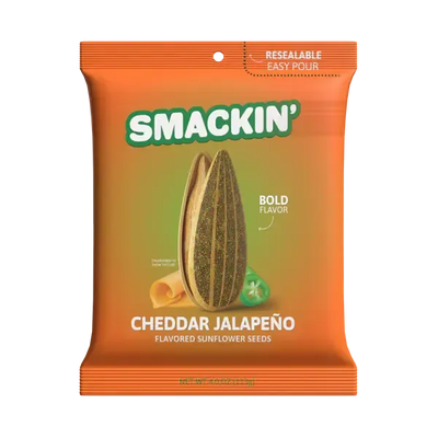 SMACKIN Cheddar Jalapeno Seeds-gift,Gifts,Gifts for Her,Gifts for Him,Men's,SMACKIN,Snacks,Stocking Stuffer,Sunflower,sunflower seeds-[option4]-[option5]-[option6]-Bella Bliss Boutique in Texas