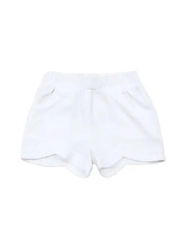 Scalloped Edge Shorts-Children & Tweens, children's, Children/Tween, Childrens/Tween, Doe a Dear, girls, Infant to 6, infant-6, shorts, spring, summer, toddler, White-2T-[option4]-[option5]-[option6]-Bella Bliss Boutique in Texas