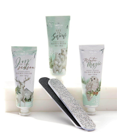 Scented Hand Cream & Nail File Gift Set-Cedar Grove,Christmas,Forest Walk,Gift Sets,Gifts,Hand Cream,Nail File,Scented,Snowy Woods,Stocking Stuffer-[option4]-[option5]-[option6]-Bella Bliss Boutique in Texas